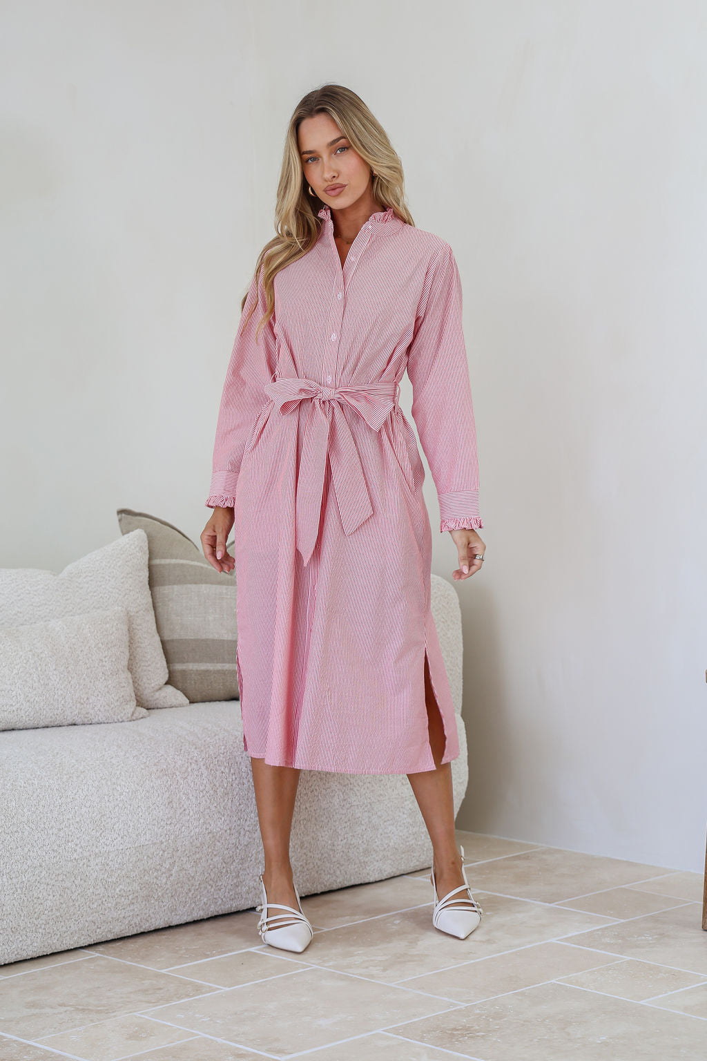 Frill Me  Stripe Dress