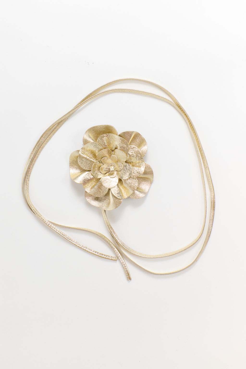Flower Leather Belt