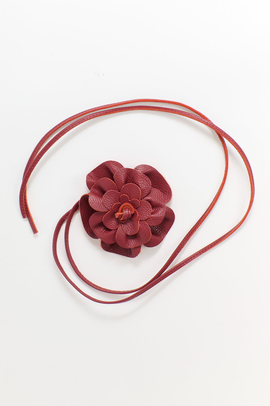 Flower Leather Belt