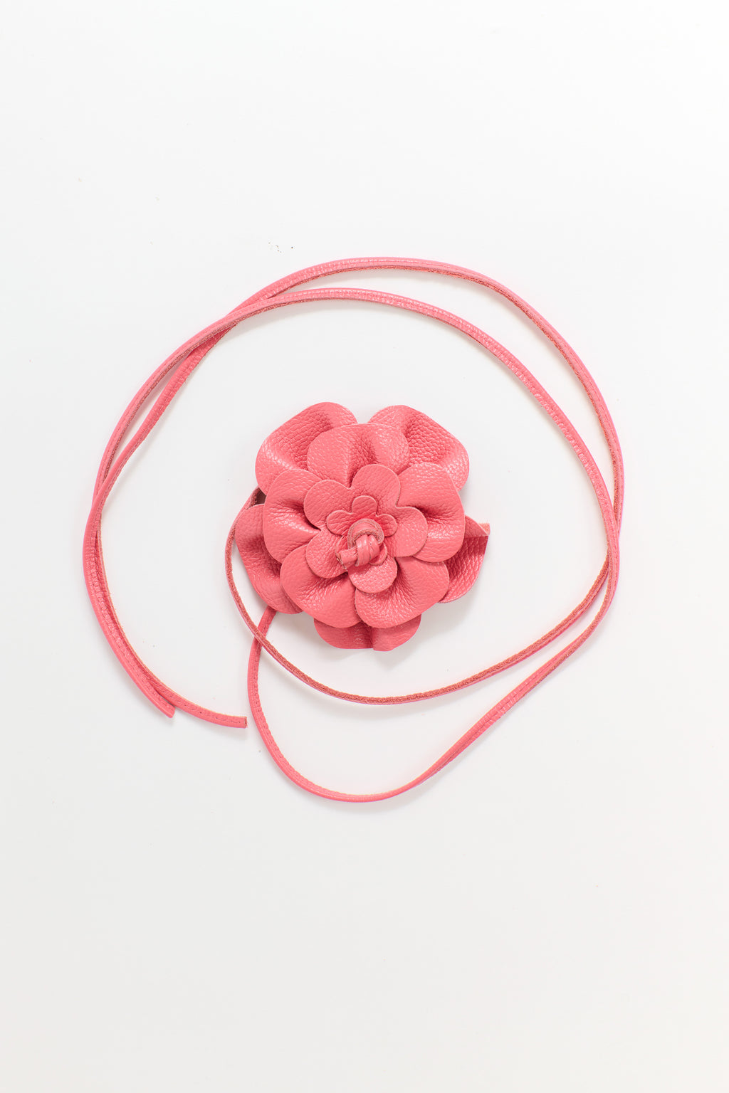 Flower Leather Belt