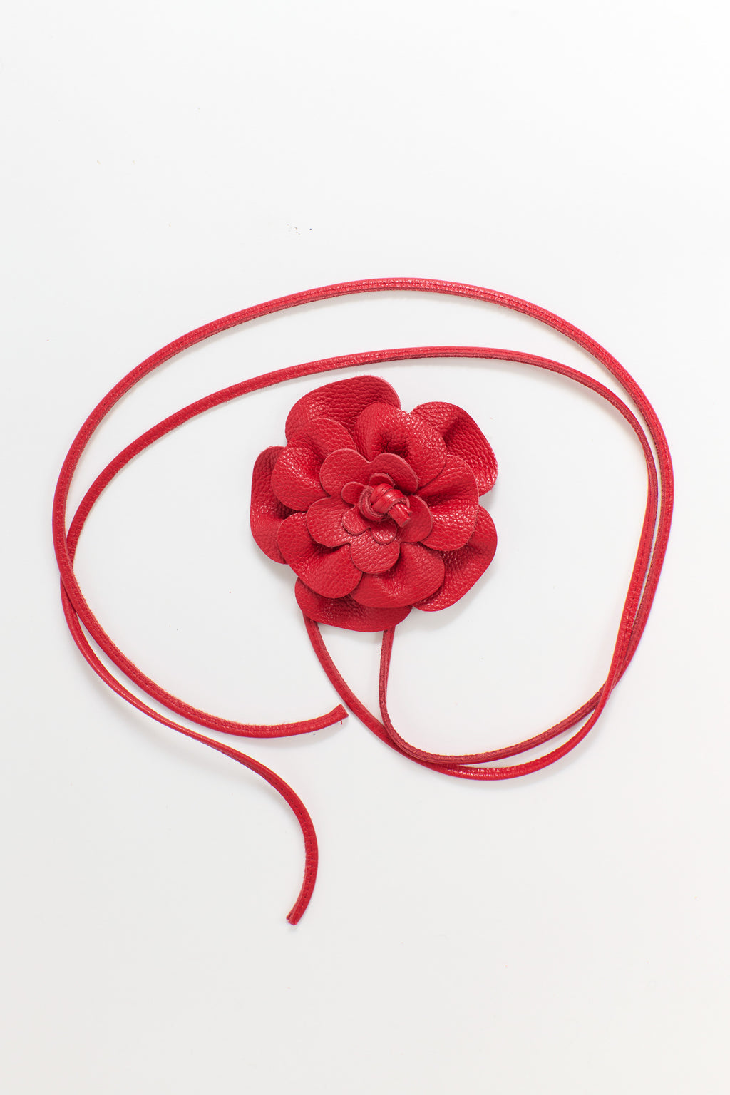 Flower Leather Belt