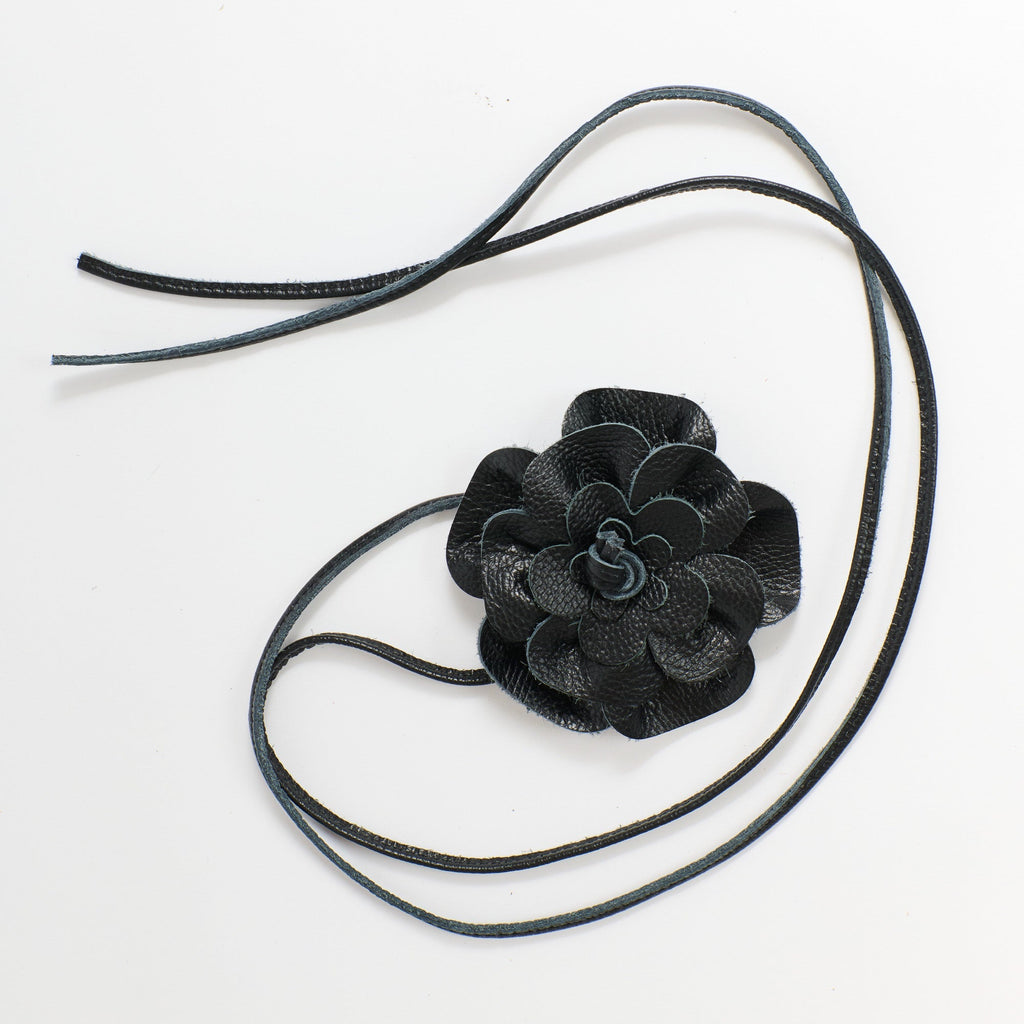 Flower Leather Belt