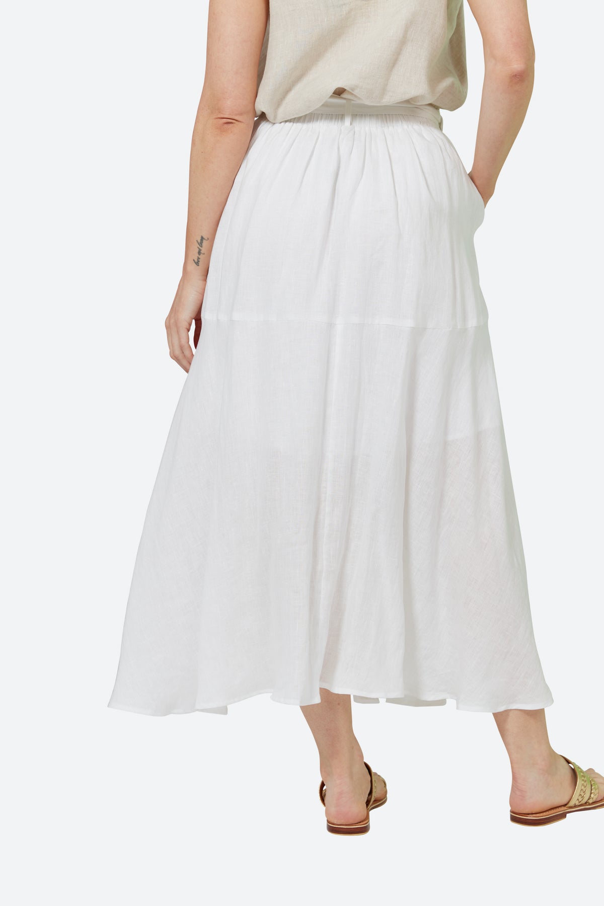 La Vie Wrap Skirt - Blanc