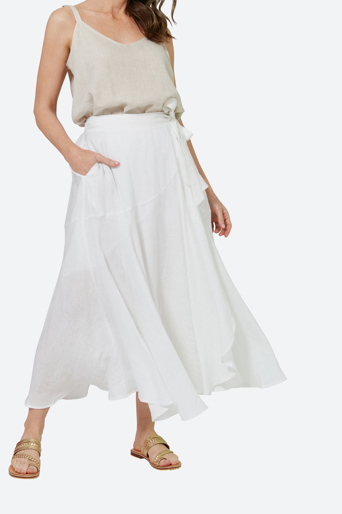 La Vie Wrap Skirt - Blanc