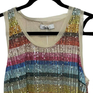 Rainbow Sequin Top