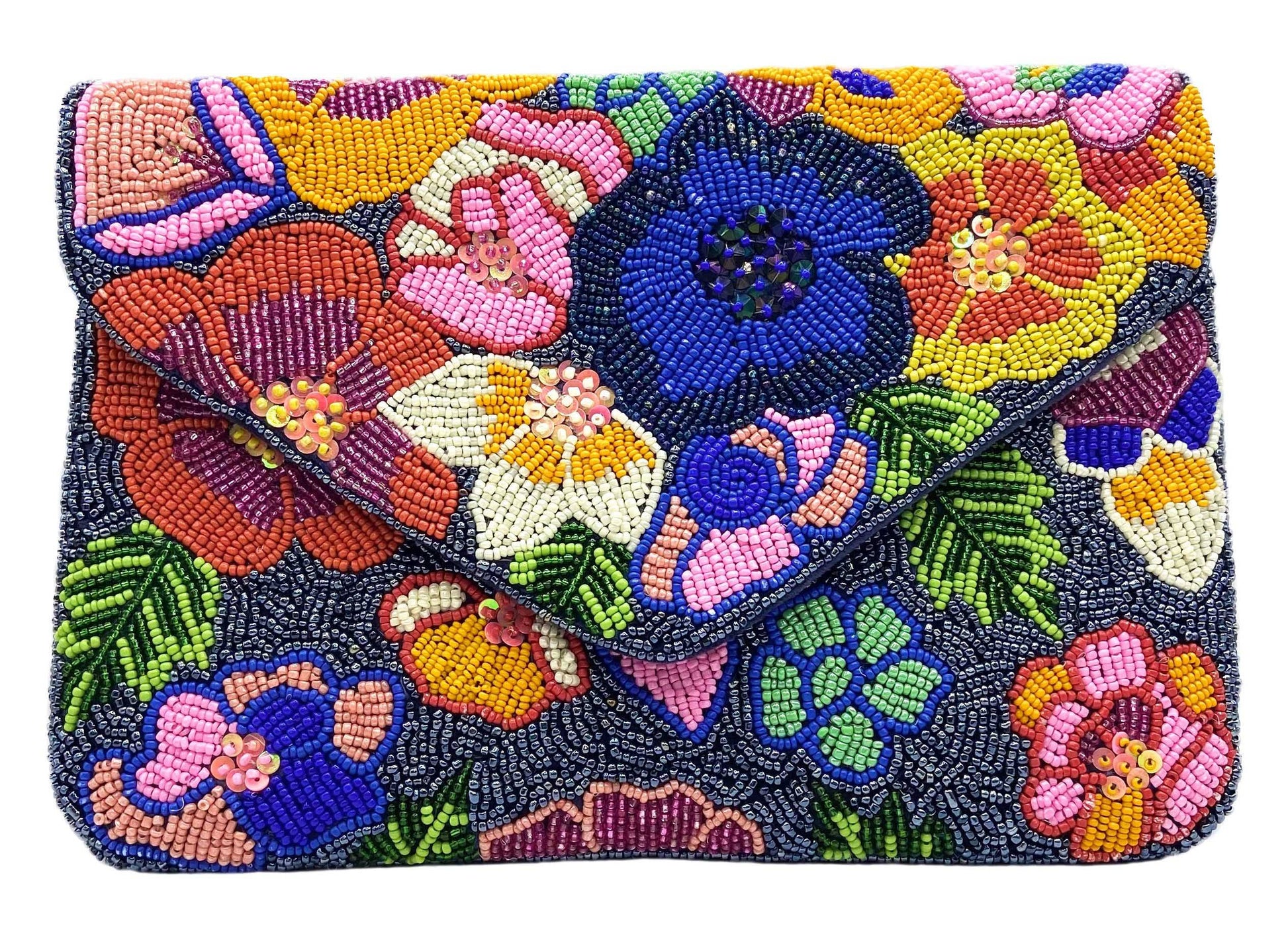Floral Velvet Clutch
