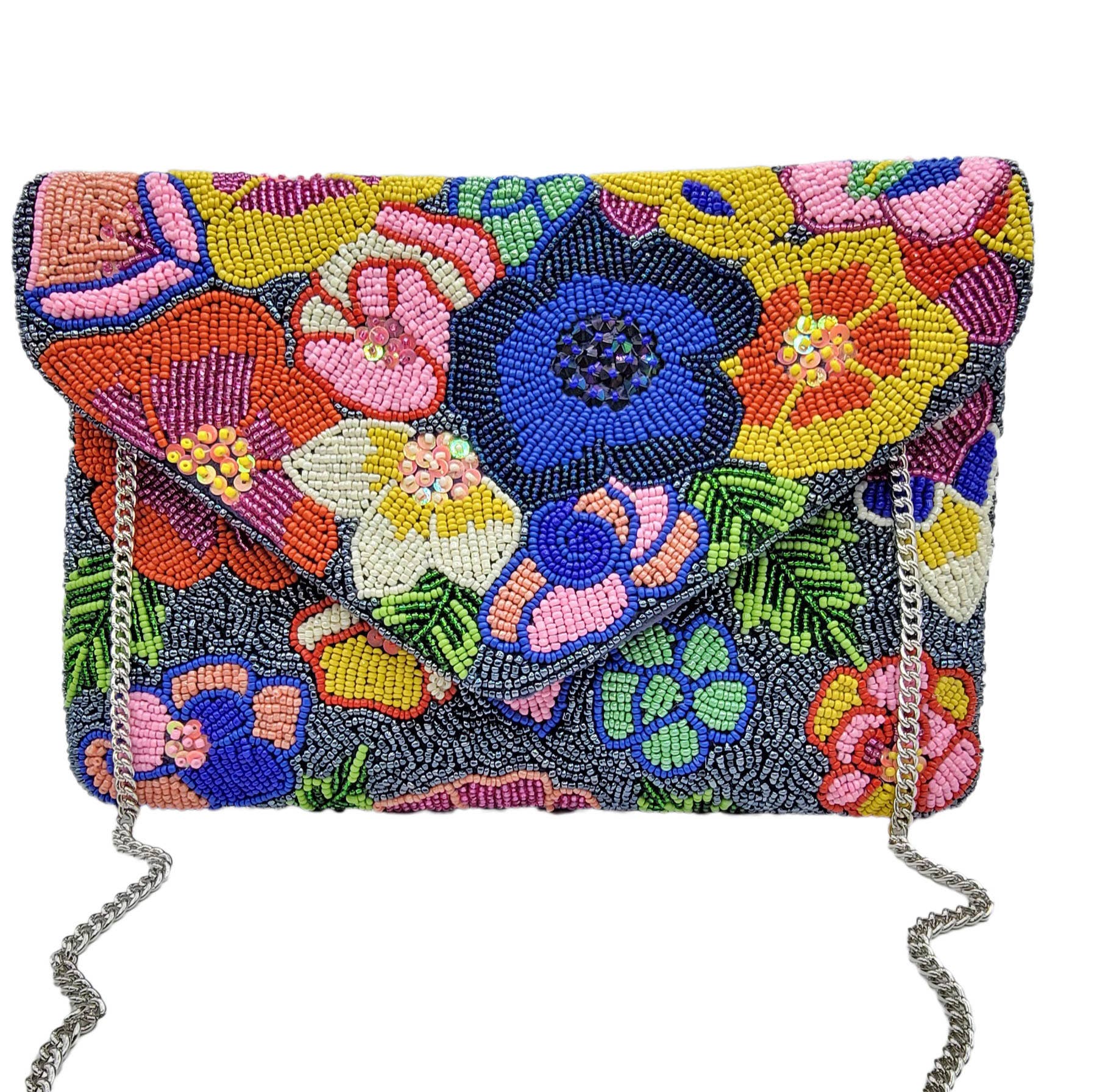 Floral Velvet Clutch