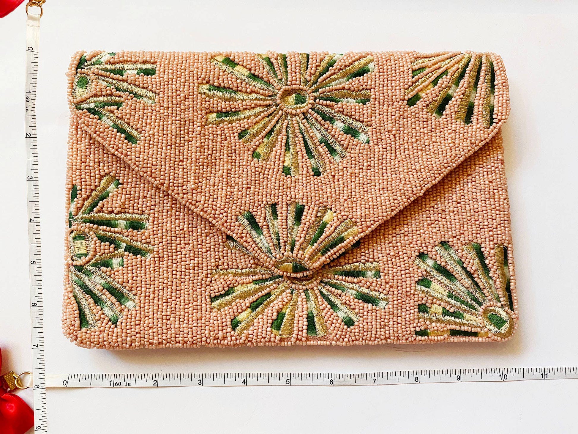 Sunset Beaded Clutch