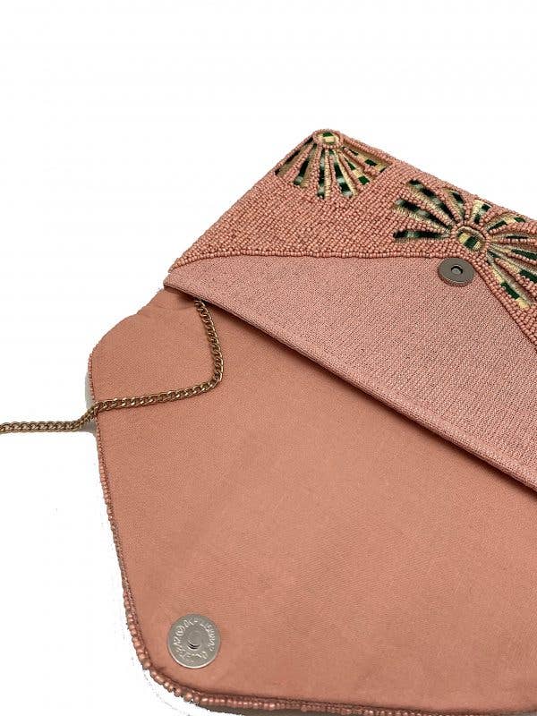 Sunset Beaded Clutch