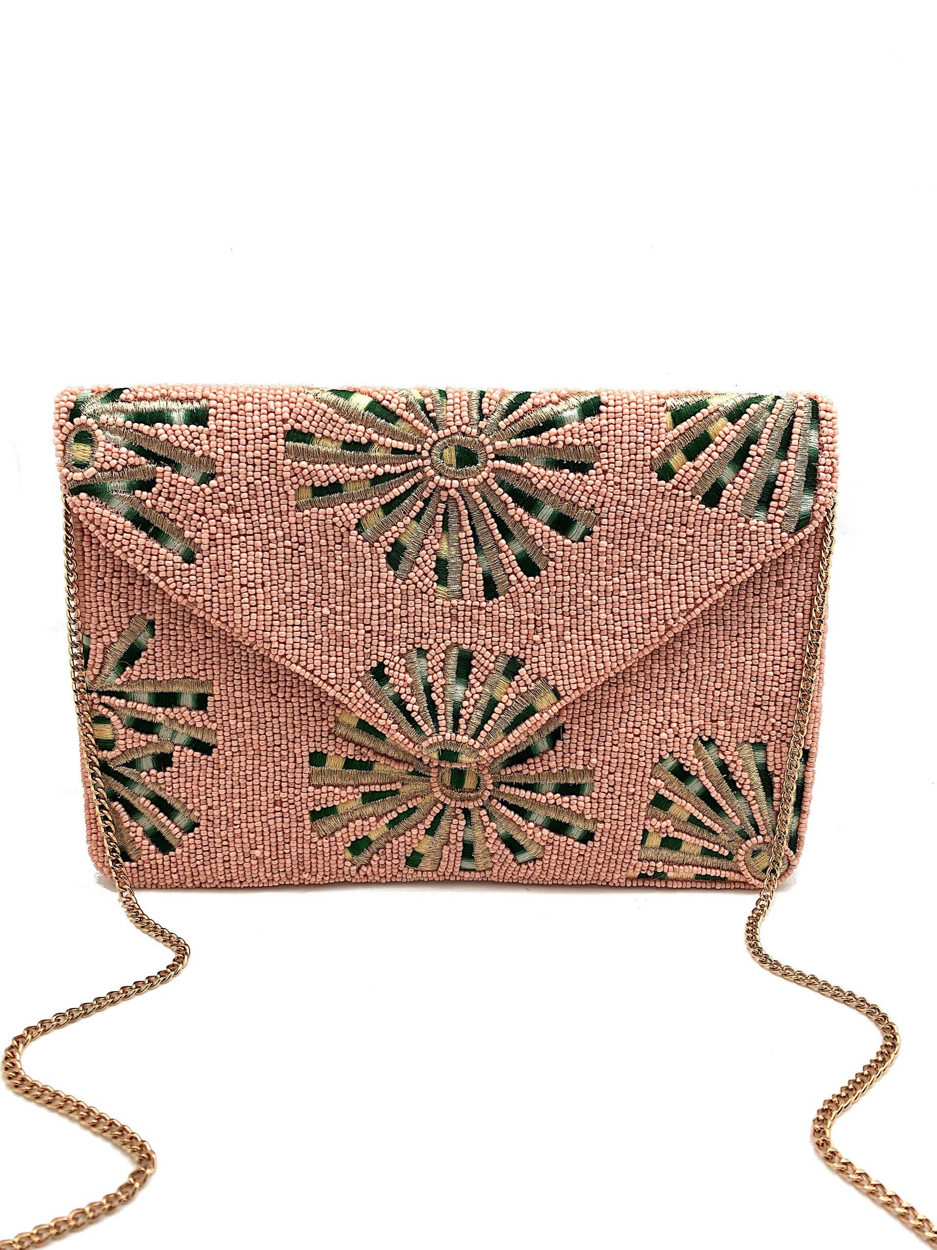Sunset Beaded Clutch