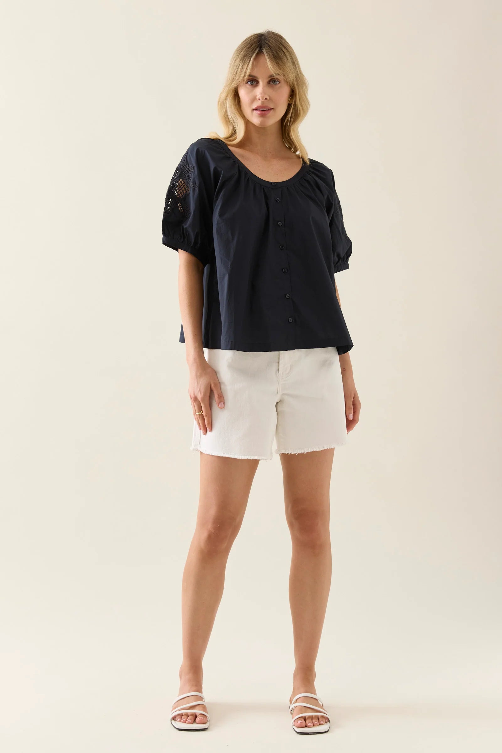 Nilsa Cutwork Top