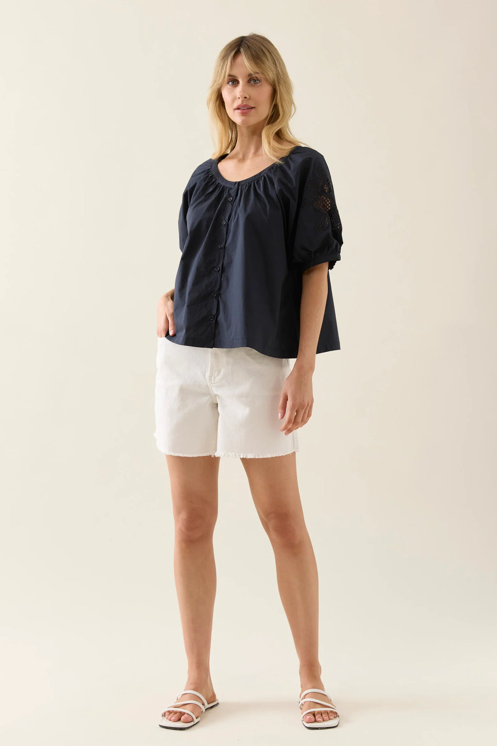 Nilsa Cutwork Top