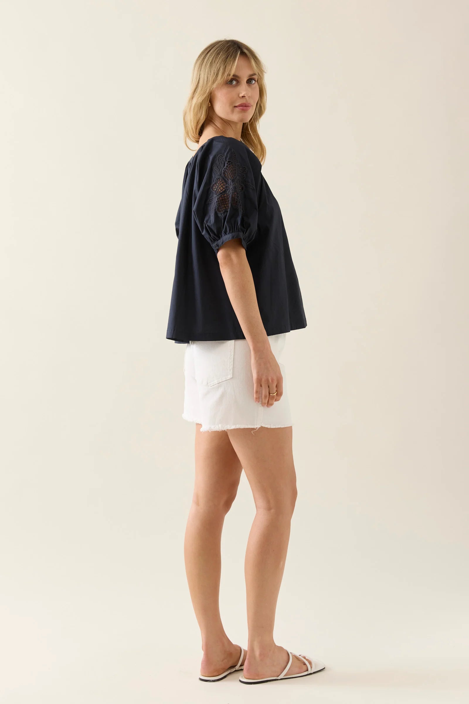 Nilsa Cutwork Top