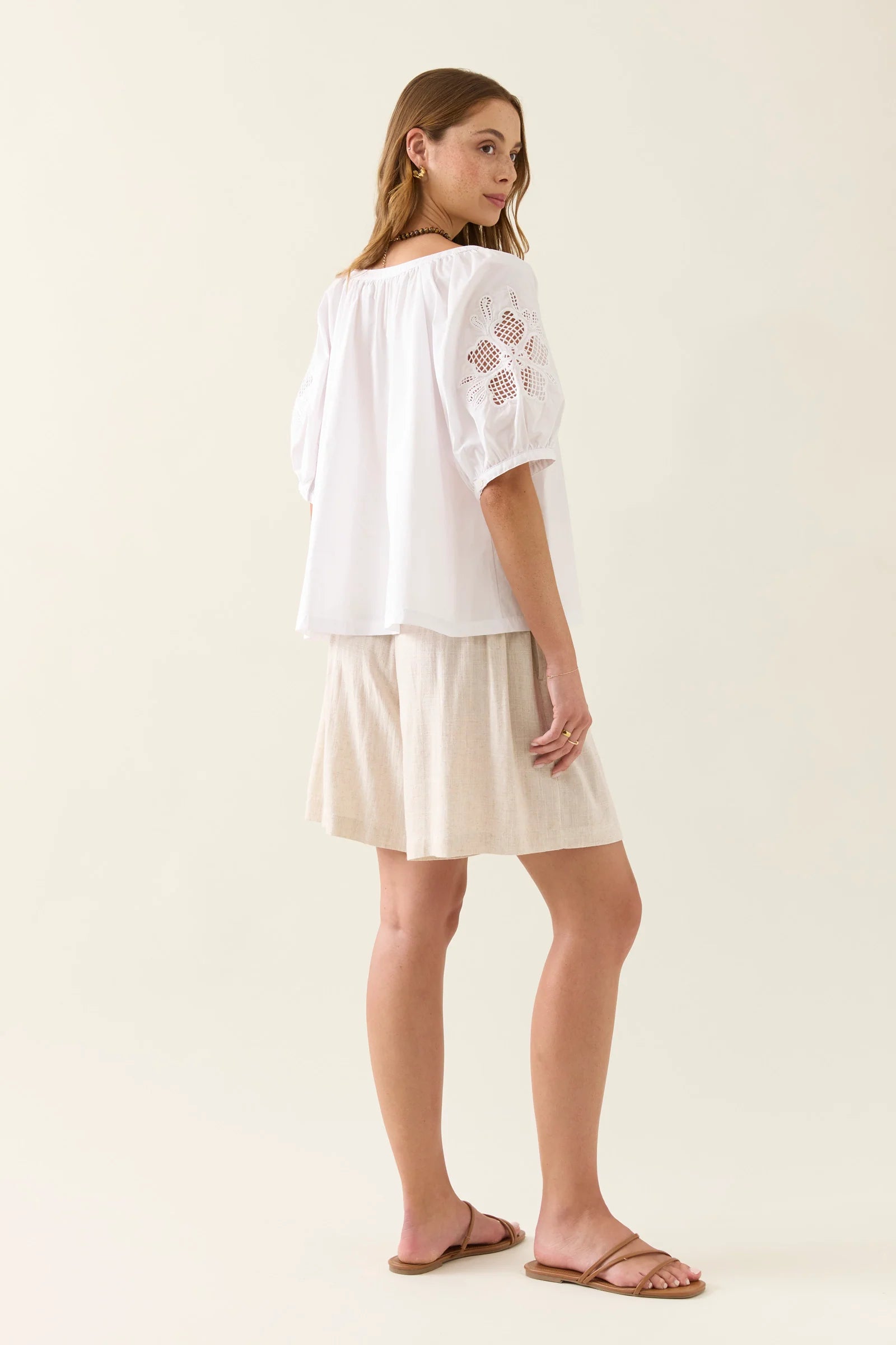 Nilsa Cutwork Top