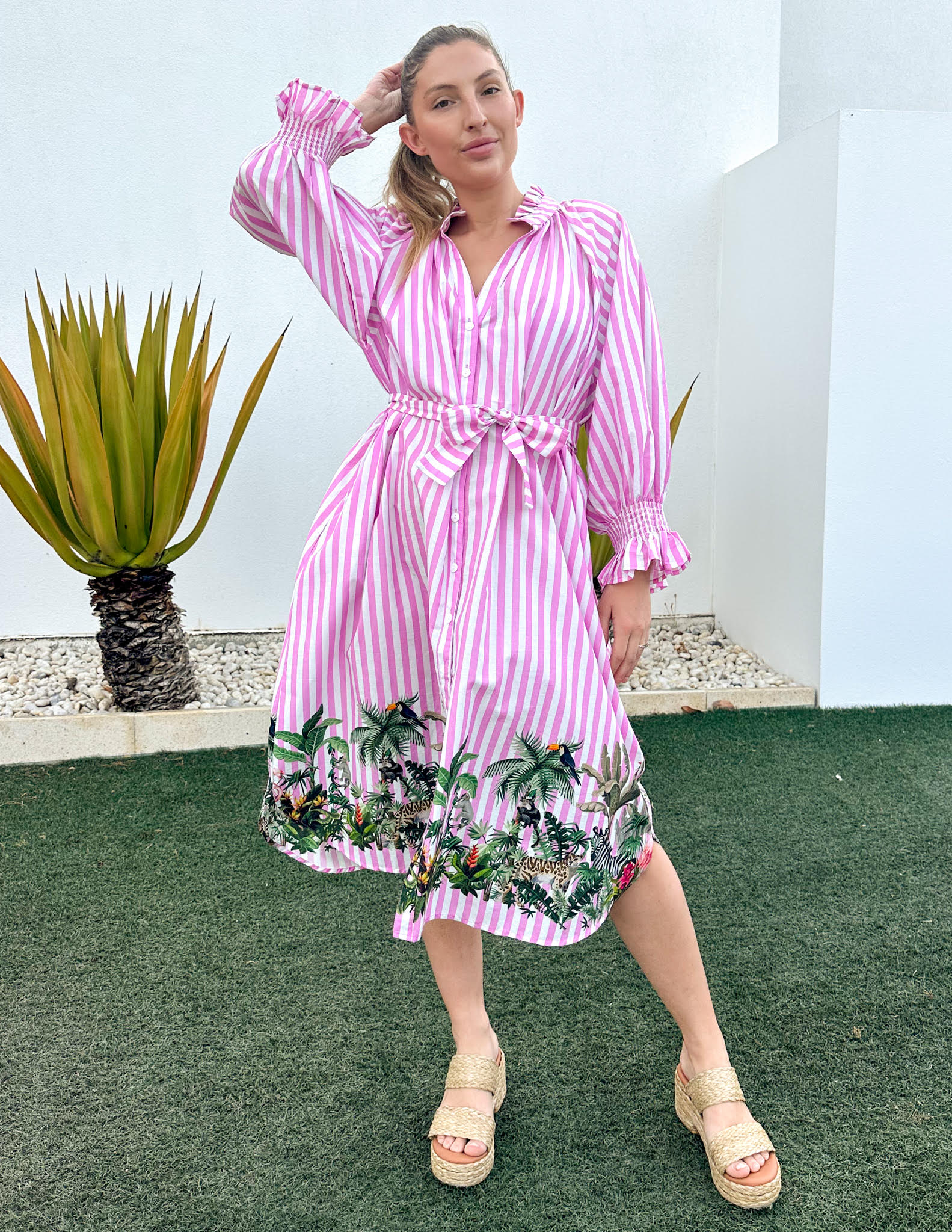 Striped Jungle Dress