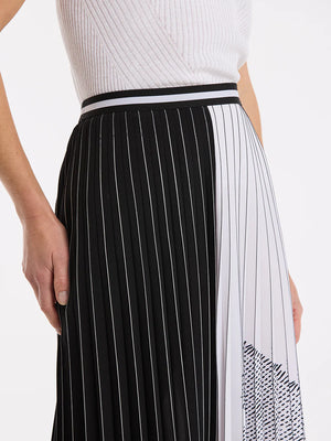 Mono Pleated Skirt