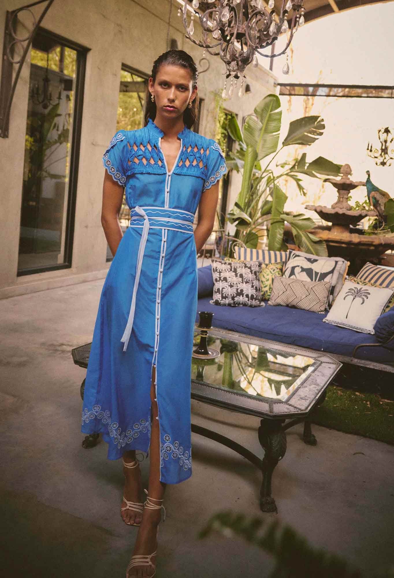 Xanthia Blue Topaz Dress