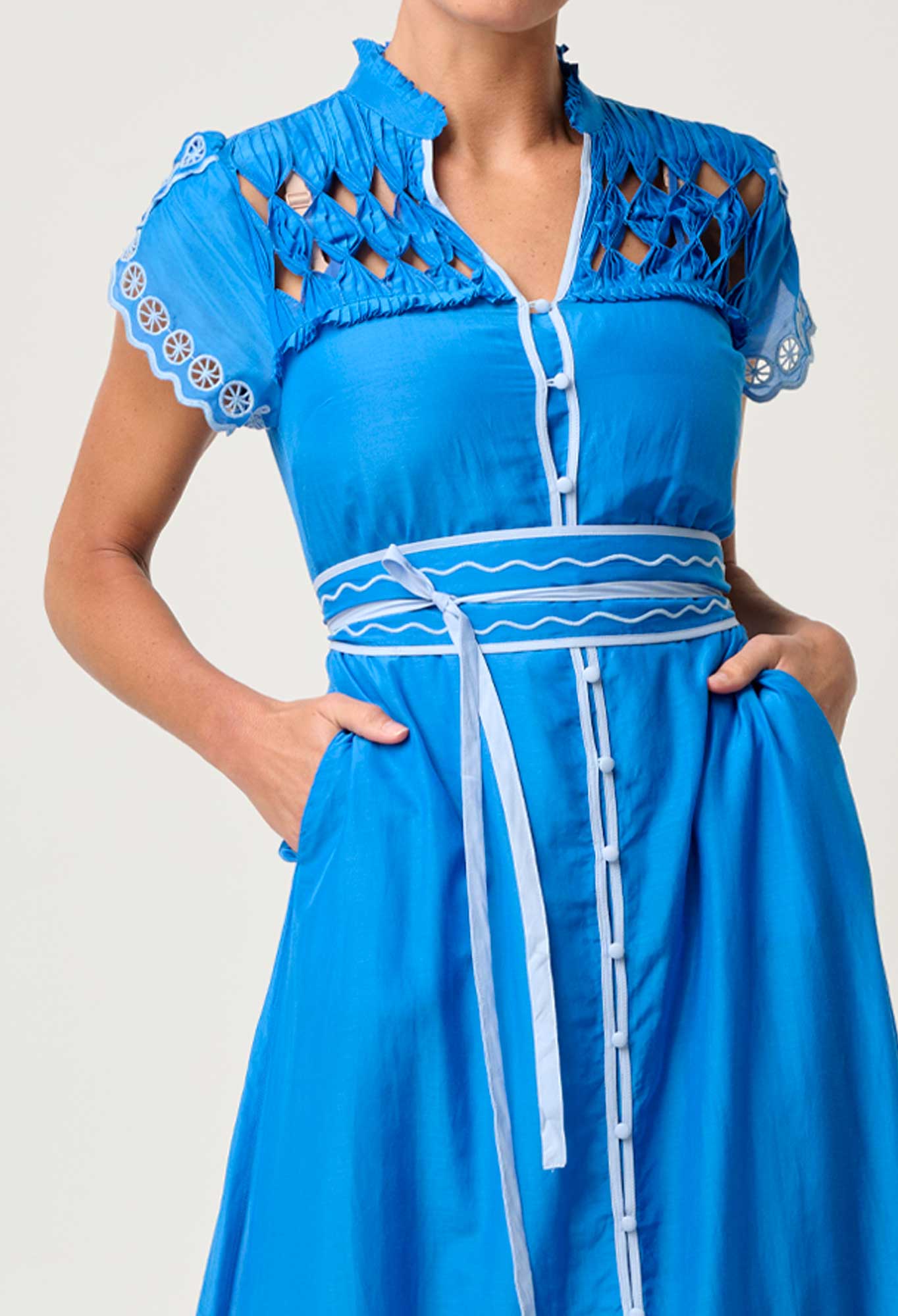 Xanthia Blue Topaz Dress