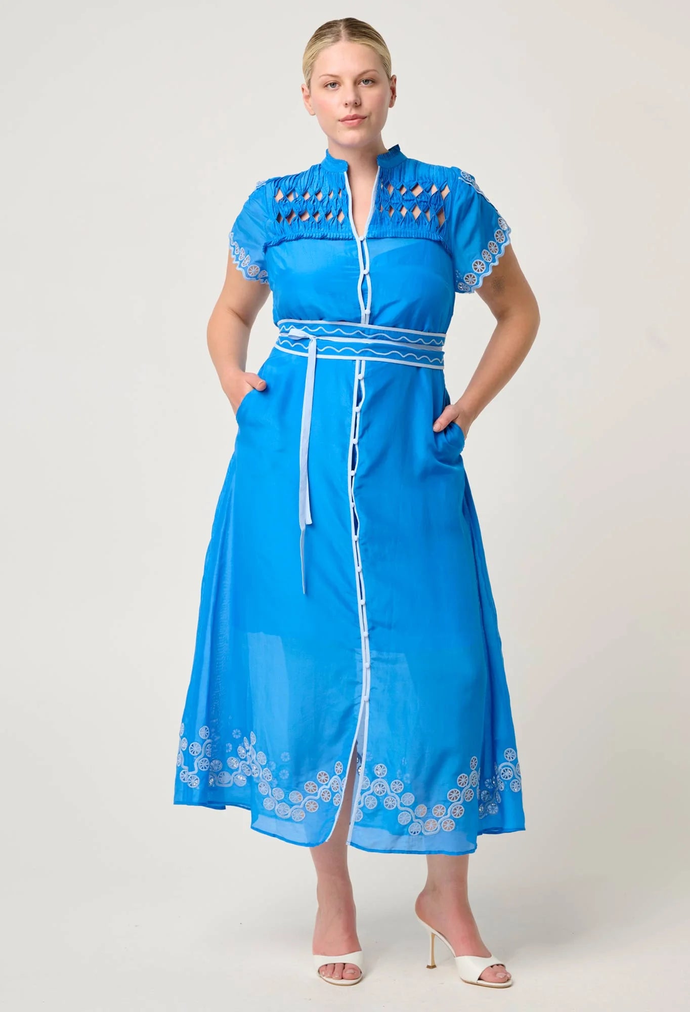 Xanthia Blue Topaz Dress