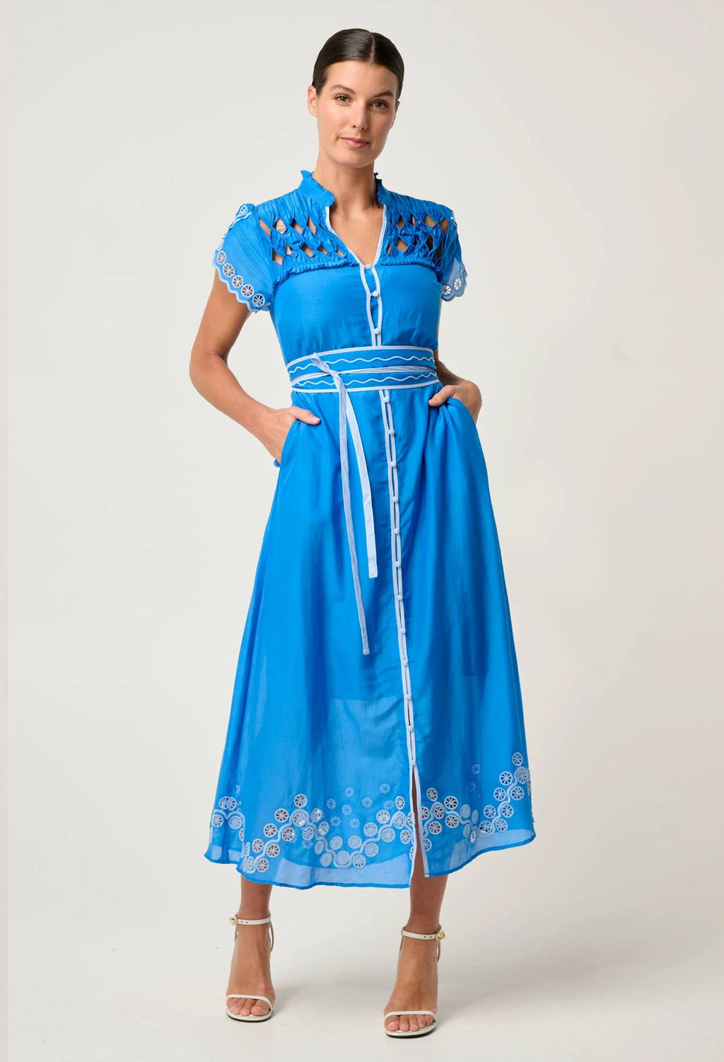 Xanthia Blue Topaz Dress