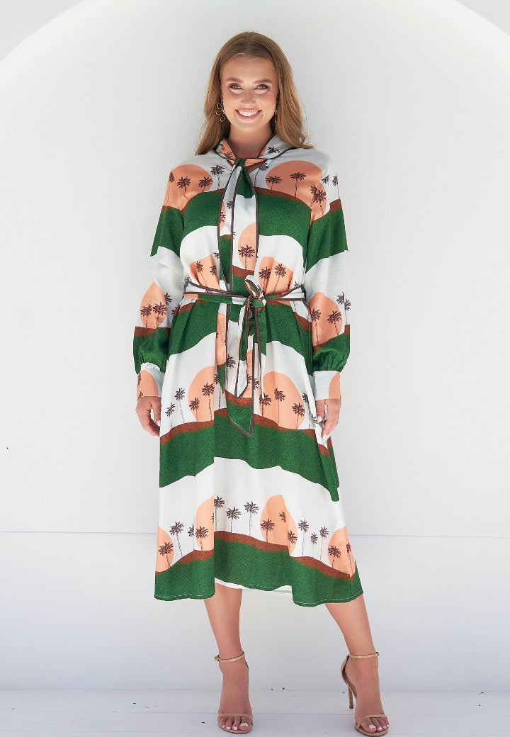 Sylvie Dress - Palm Rise