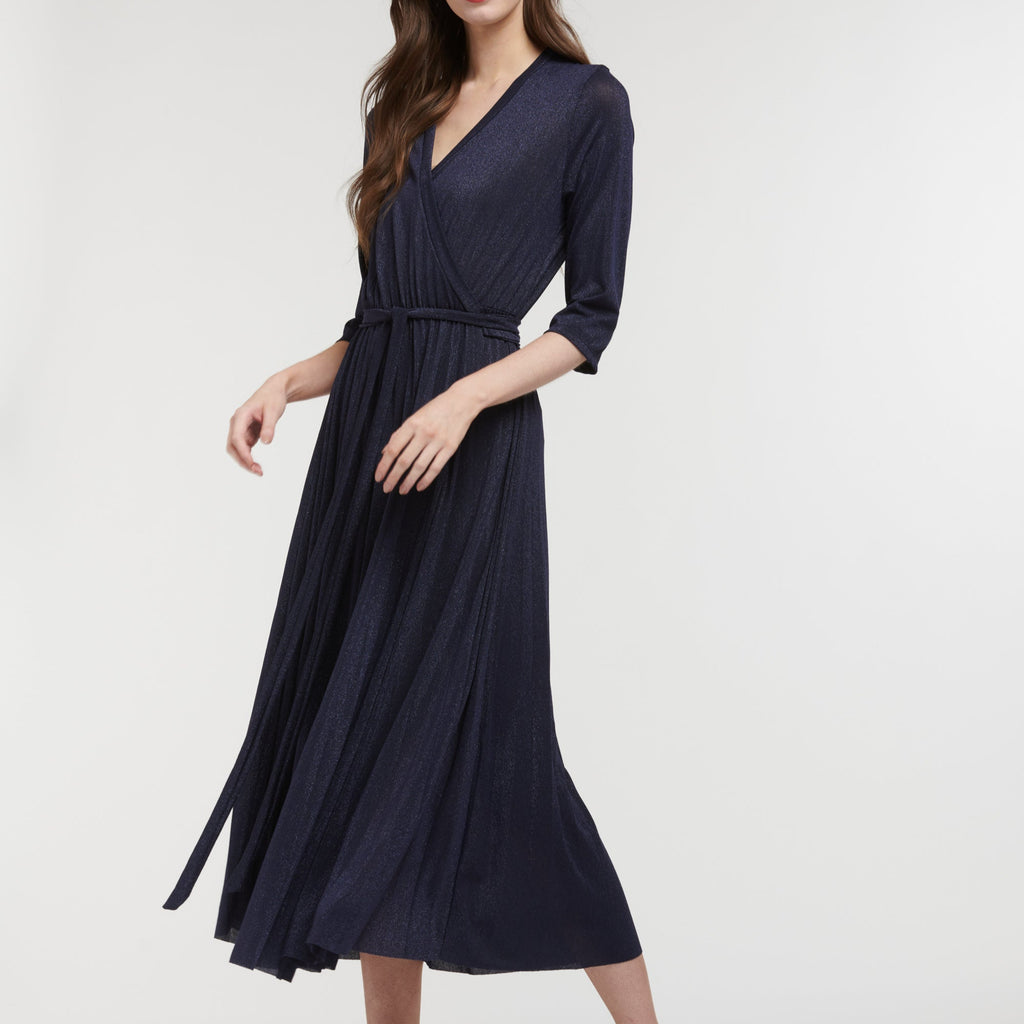 Lurex Crossover Dress