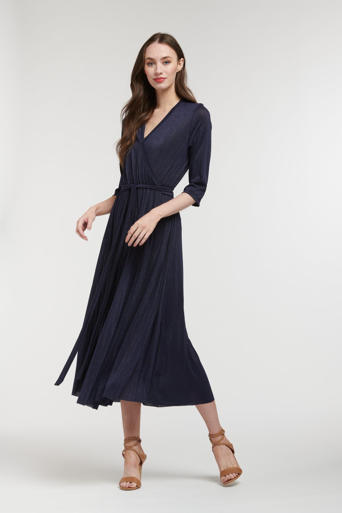 Lurex Crossover Dress