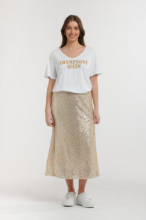 Champagne Queen Tee