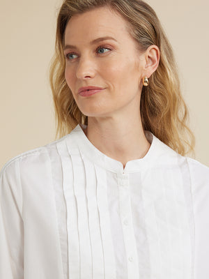 Pleated Tuxedo Shirt