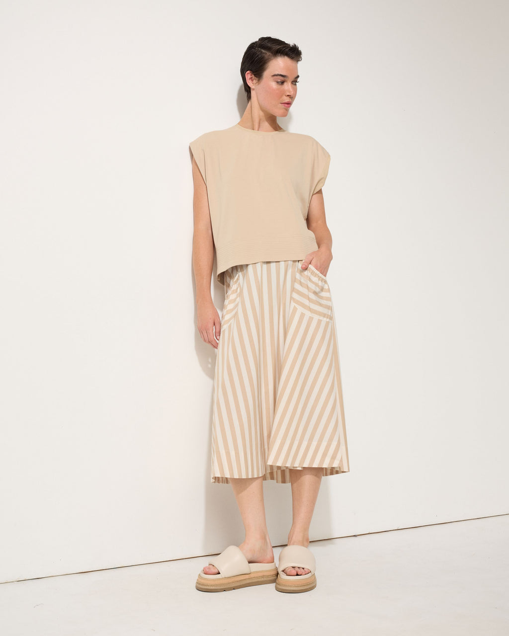 Diana Stripe Skirt