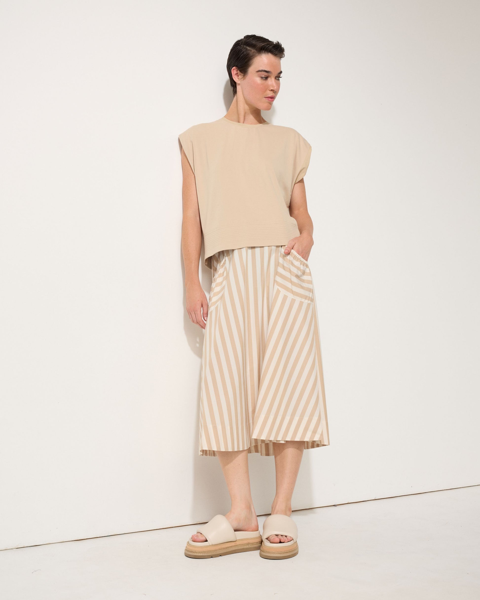 Diana Stripe Skirt