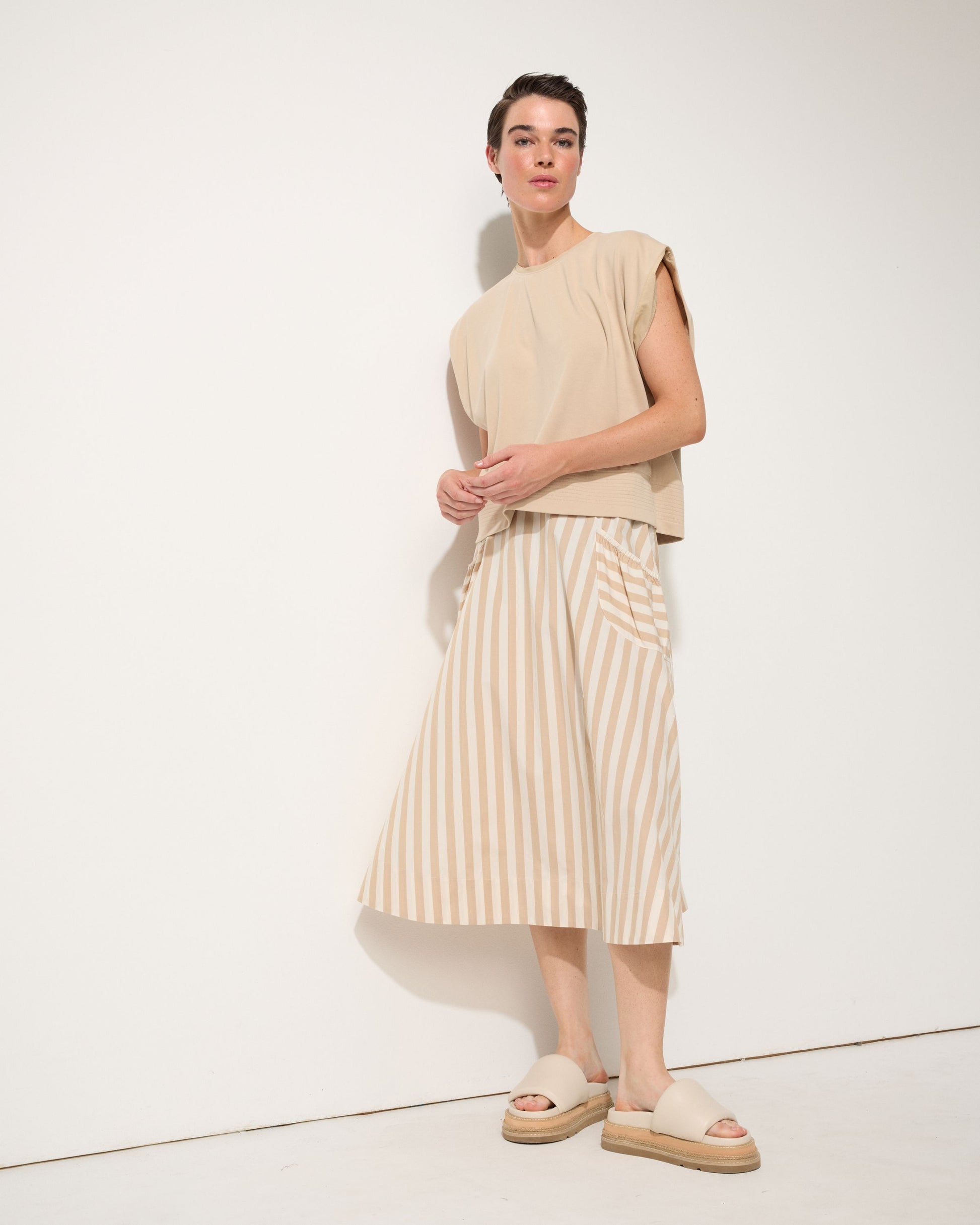 Diana Stripe Skirt