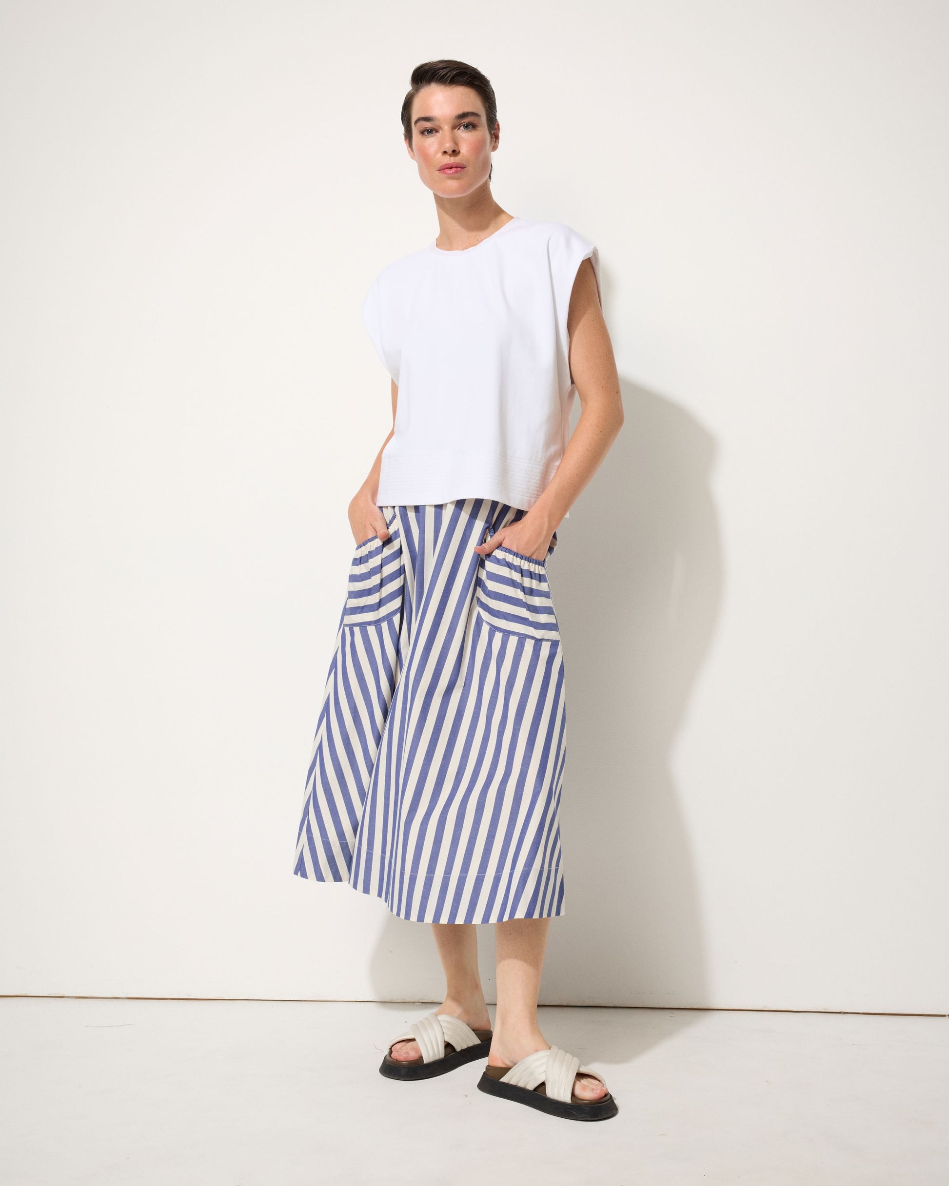 Diana Stripe Skirt
