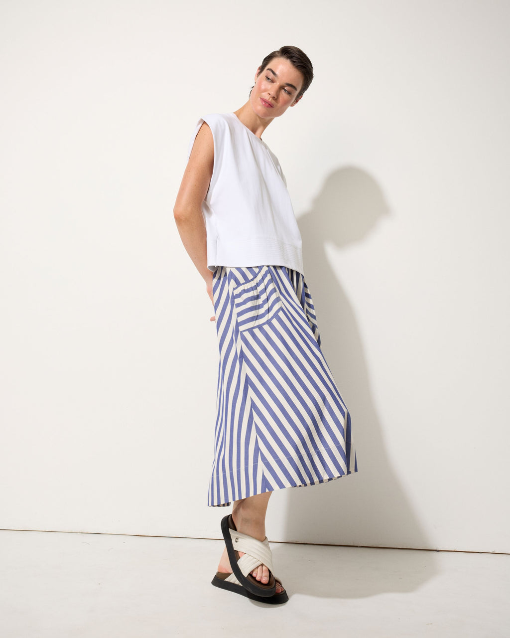 Diana Stripe Skirt