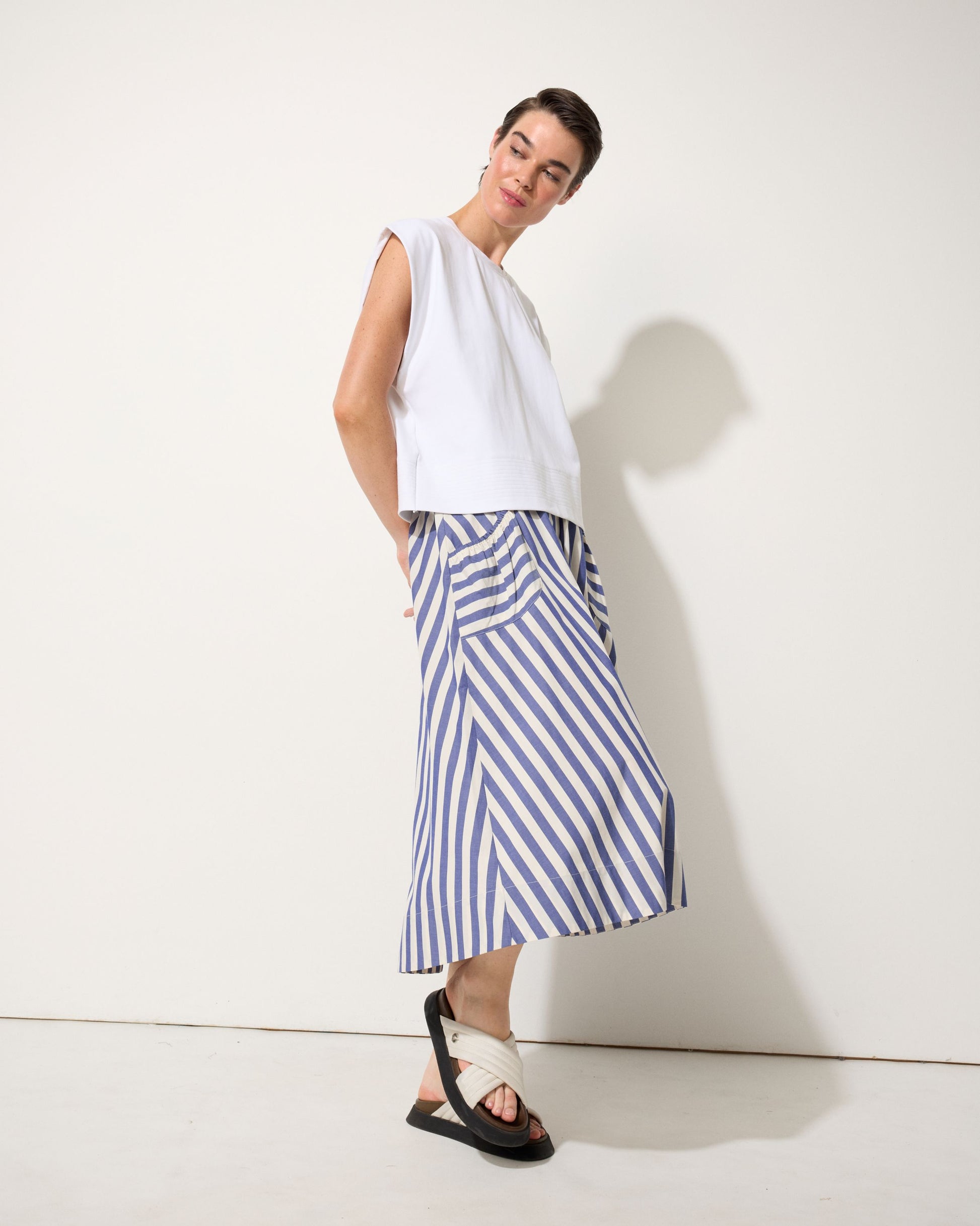 Diana Stripe Skirt