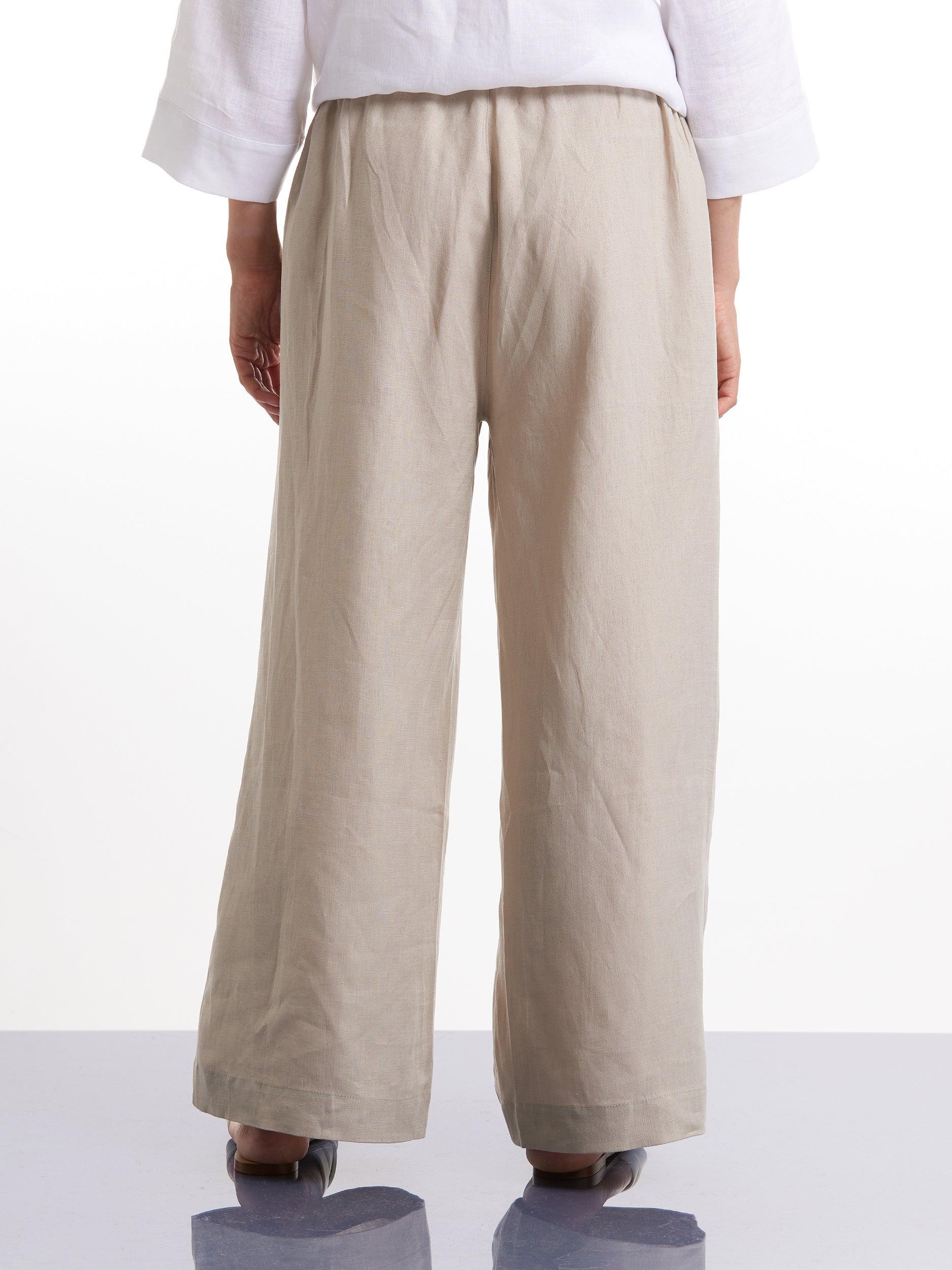 7/8 Wide Leg Pant Cream - Antica Home Life And Style