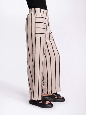 Wide Leg Stripe Pant