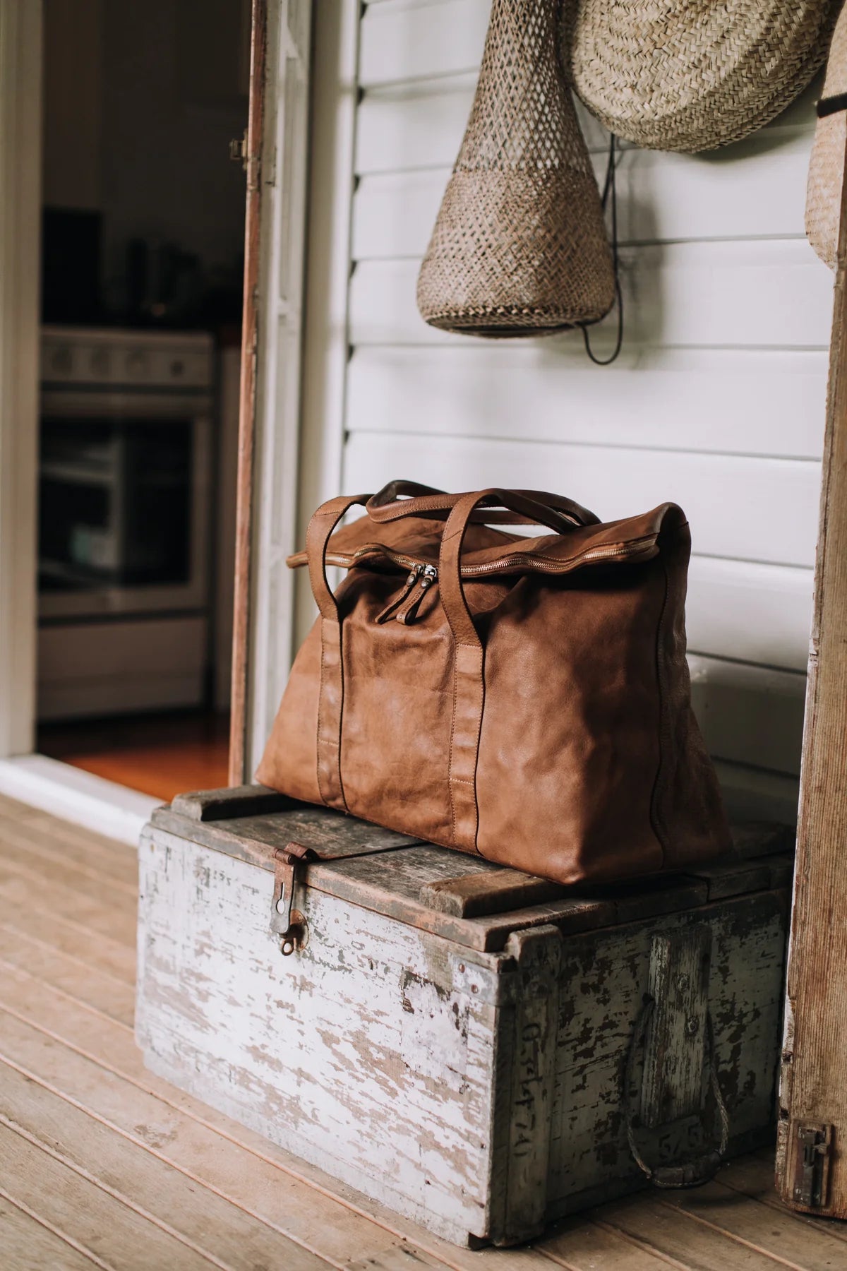 Kerina Travel Bag - Cognac