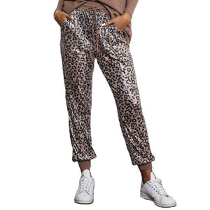 Leopard Sequin Jogger