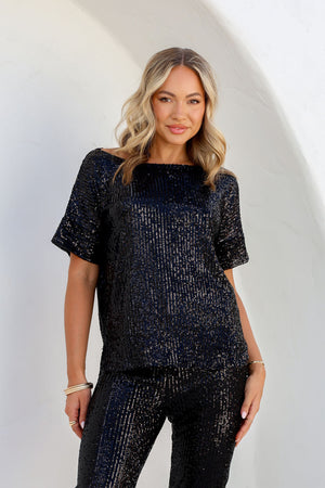 Serata Sequin Top