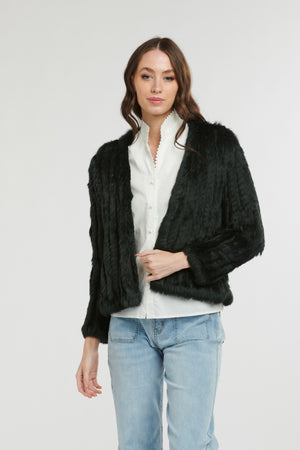 Fur Jacket - Slate