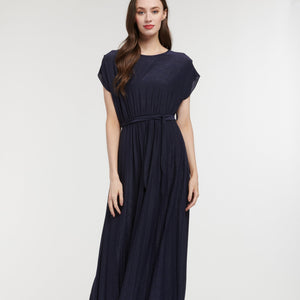 Lucinda Lurex Dress Midnight Blue