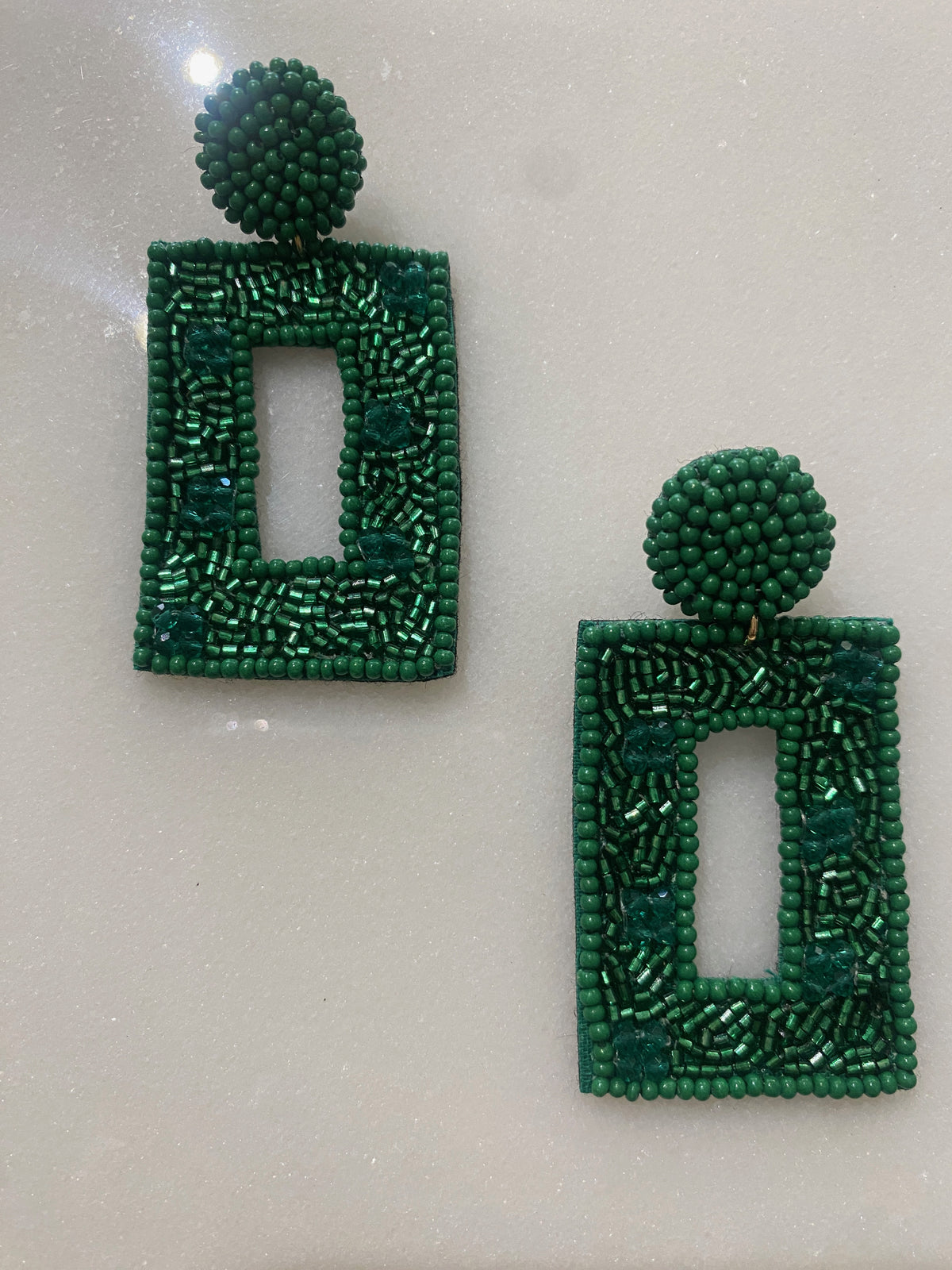 Dandelion Earring Emerald