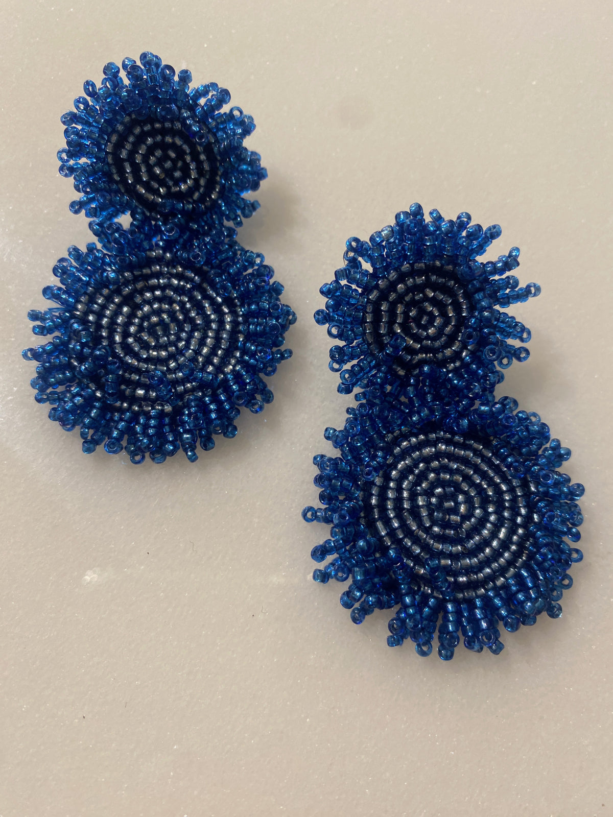 Carnation Earring Cobalt