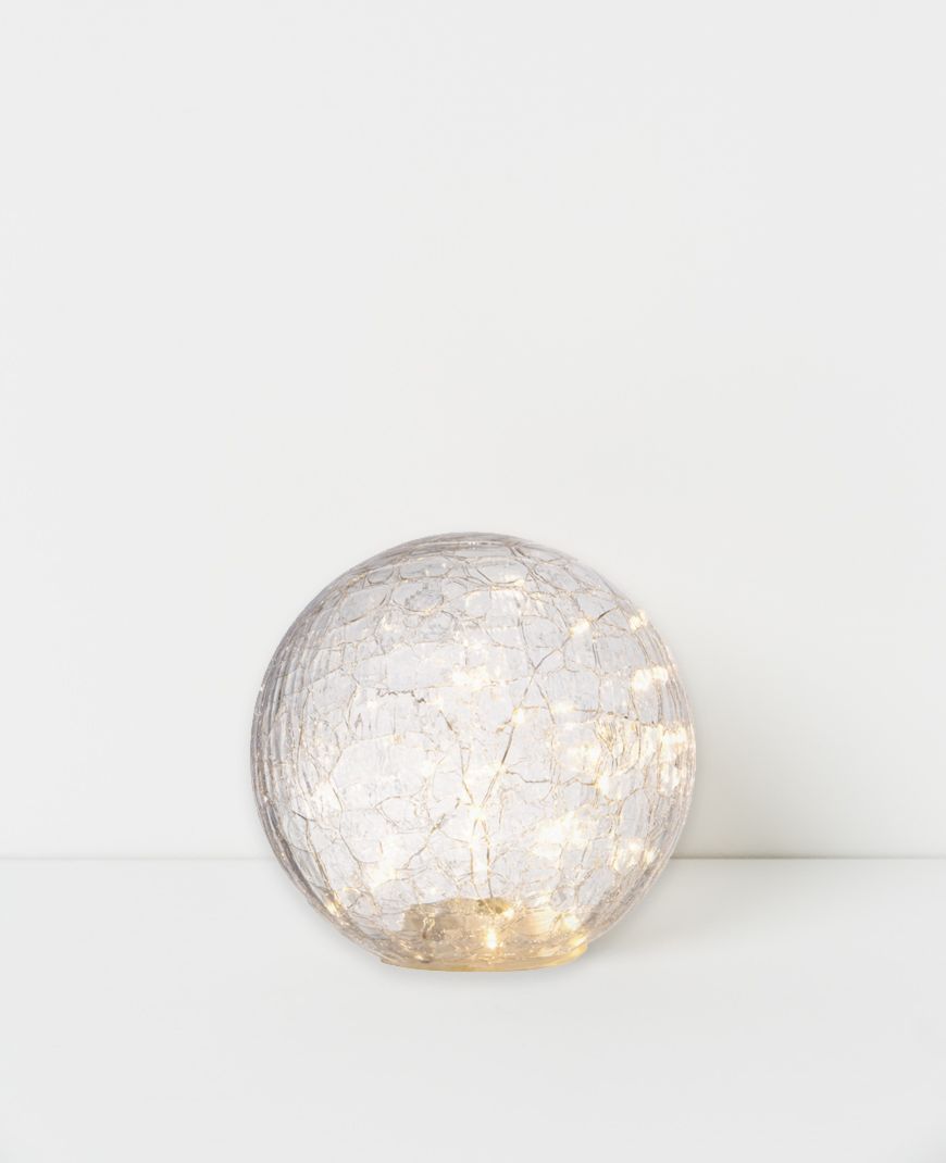 Crackle Glass Ball Lamp